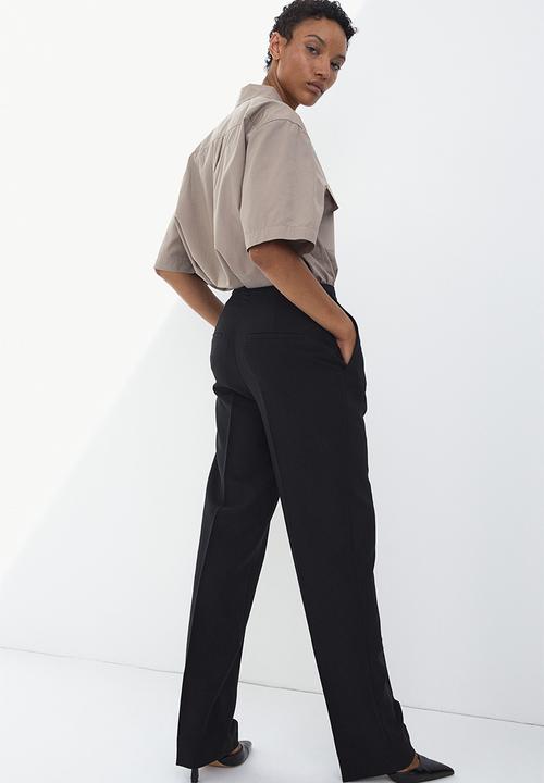H&M - Straight trousers - black