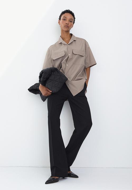 H&M - Straight trousers - black