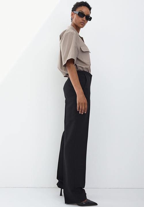 H&M - Straight trousers - black