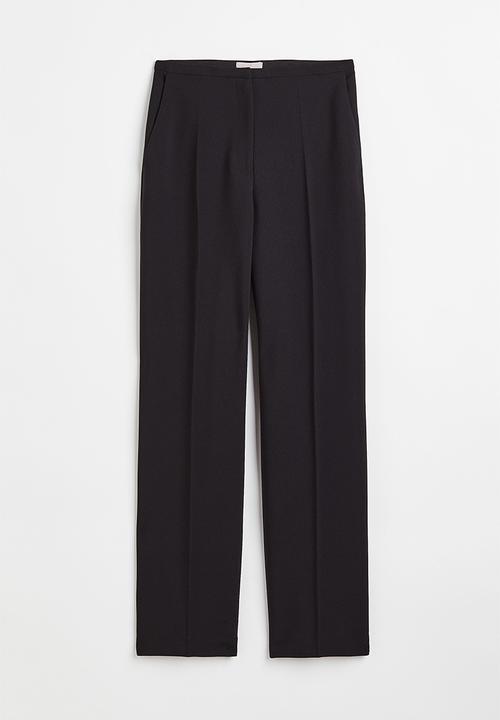 H&M - Straight trousers - black
