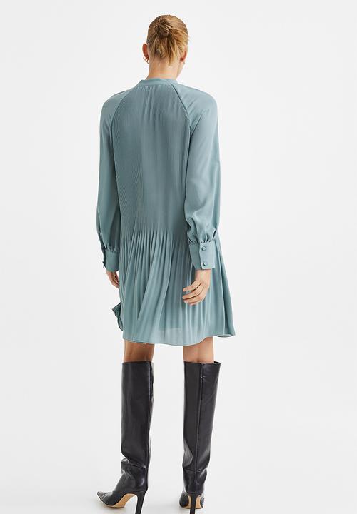 H&M - Pleated dress - turquoise