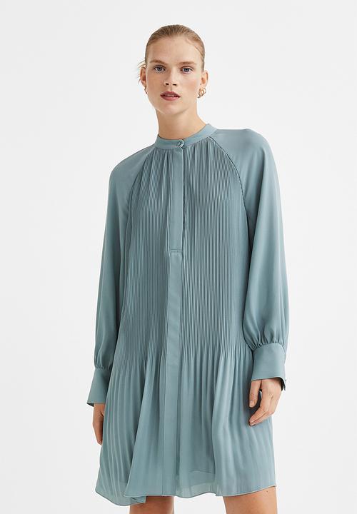 H&M - Pleated dress - turquoise
