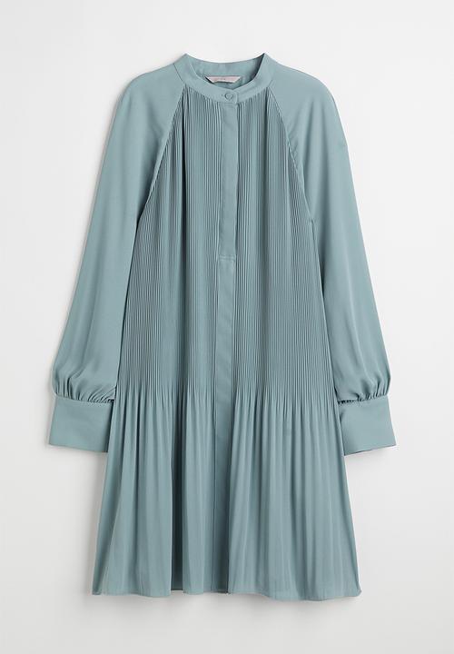 H&M - Pleated dress - turquoise