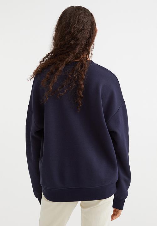 H&M - Crew-neck sweatshirt - dark blue/beverly hills