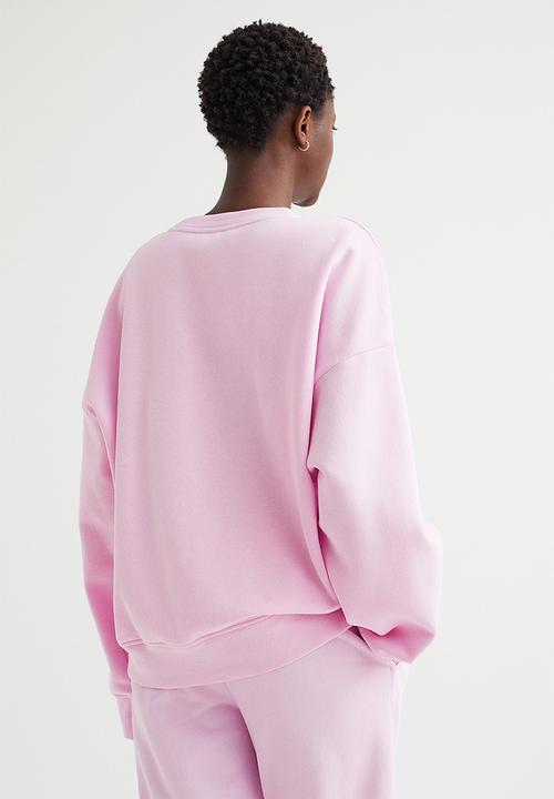 H&M - Crew-neck sweatshirt - light pink/new york