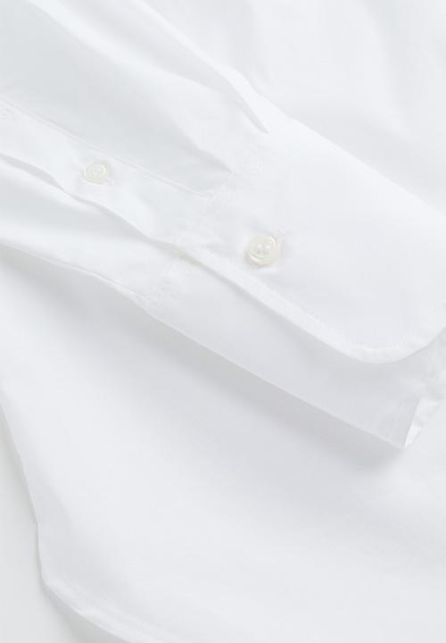 H&M - Cotton-blend shirt - white