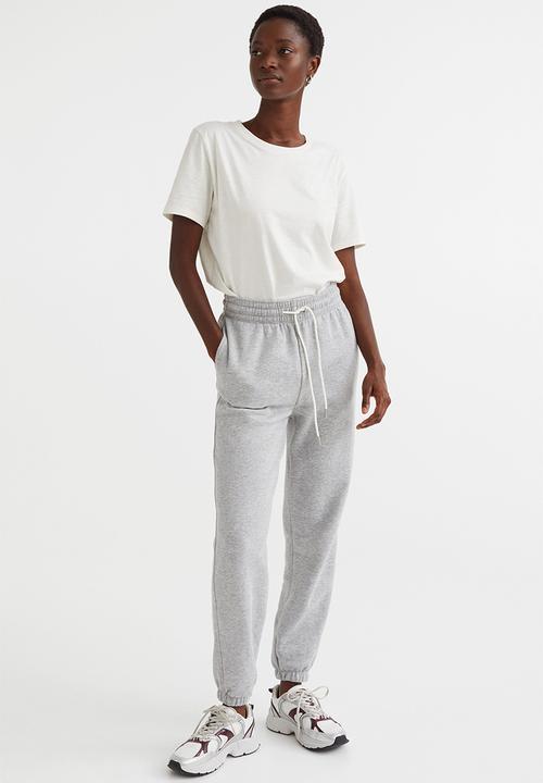 H&M - Cotton-blend sweatpants - grey marl 