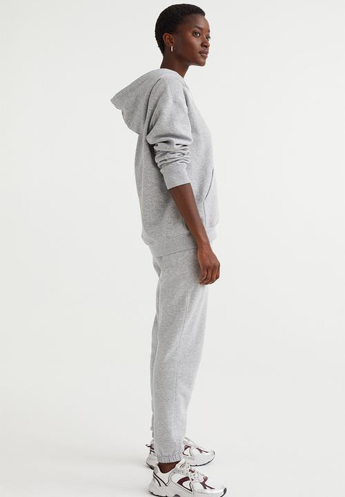 H&M - Cotton-blend sweatpants - grey marl 
