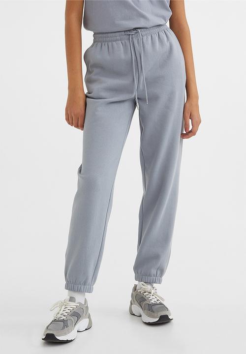 H&M - Cotton-blend sweatpants - light blue-grey