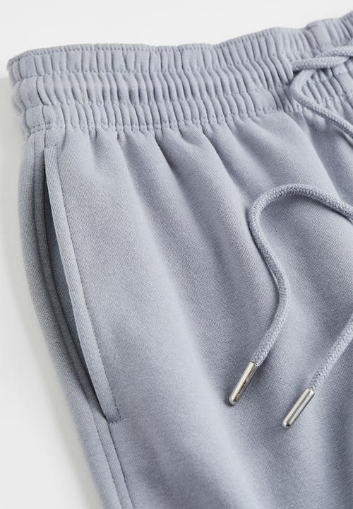 H&M - Cotton-blend sweatpants - light blue-grey