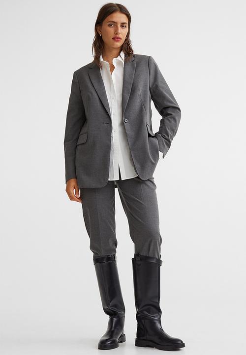 H&M - Single-breasted jacket - dark grey