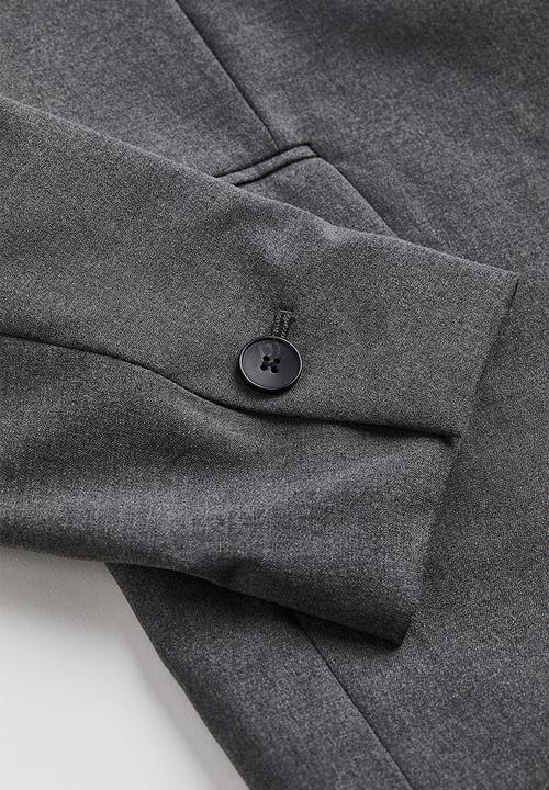 H&M - Single-breasted jacket - dark grey