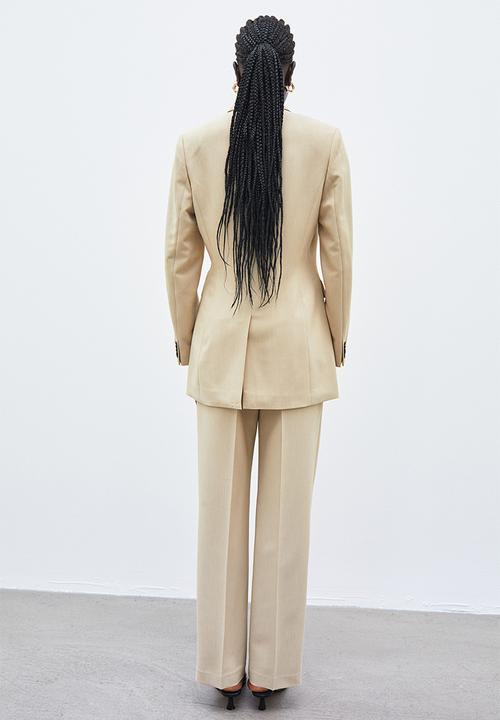 H&M - Straight trousers - light beige