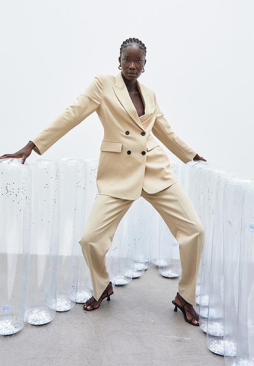 H&M - Straight trousers - light beige