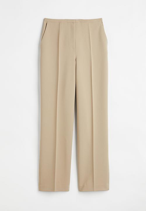 H&M - Straight trousers - light beige