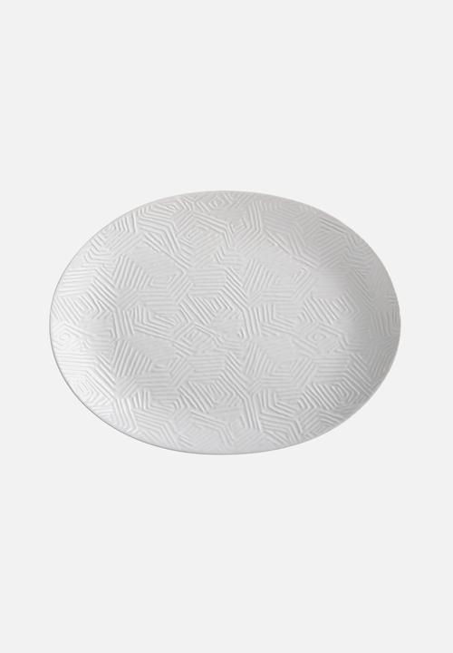Maxwell & Williams - Dune oval platter - white