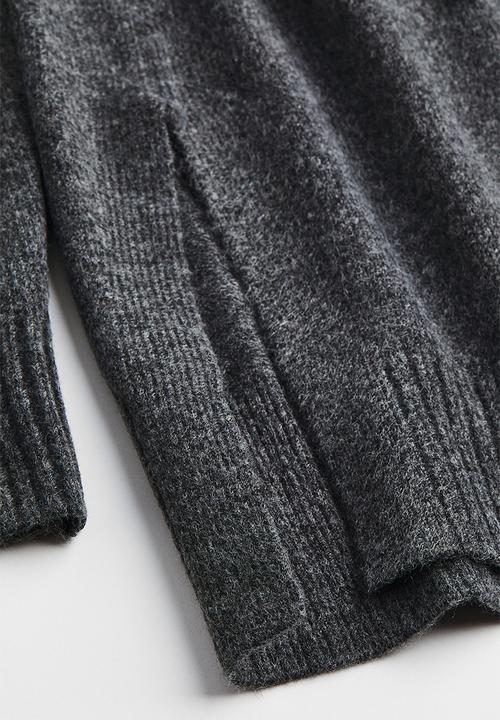 H&M - Oversized polo-neck jumper - dark grey