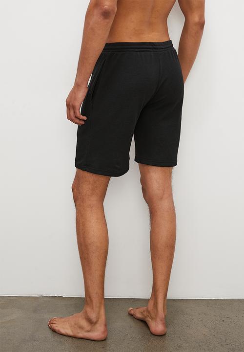 Superbalist - Premium waffle knit lounge short - black