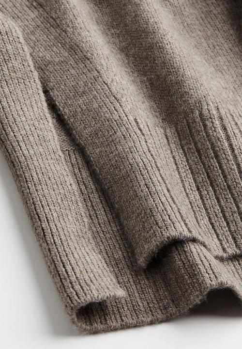 H&M - Oversized polo-neck jumper - greige