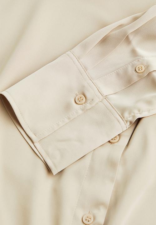 H&M - V-neck blouse - light beige