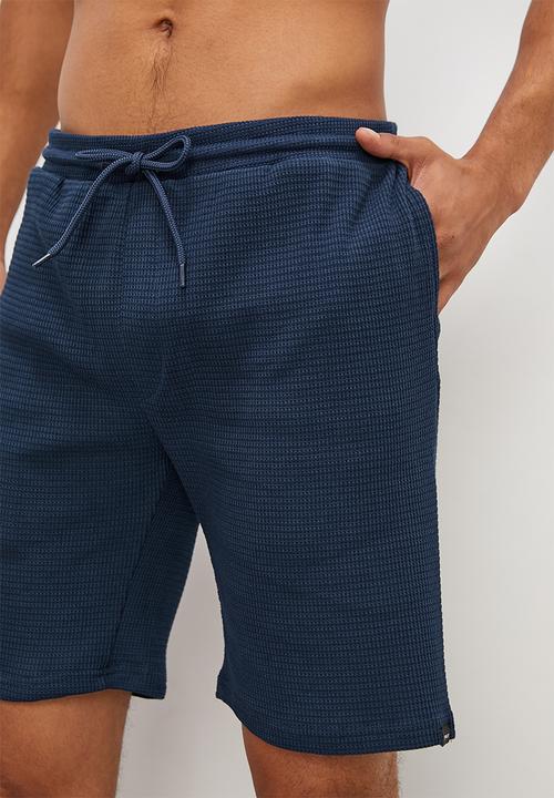 Superbalist - Premium waffle knit lounge short - navy