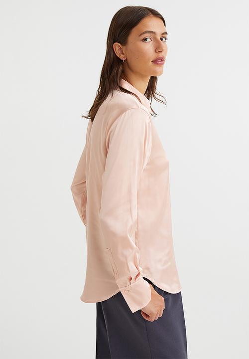 H&M - V-neck blouse - light pink