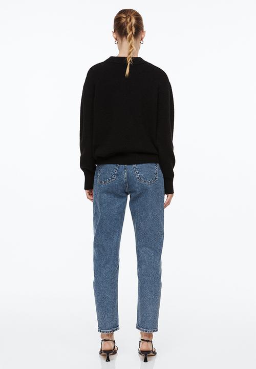 H&M - Slim mom high ankle jeans - denim blue