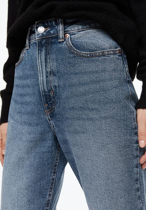 H&M - Slim mom high ankle jeans - denim blue