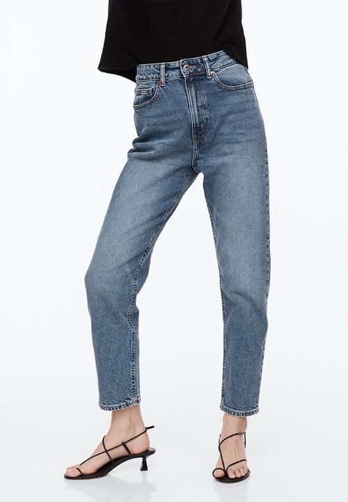 H&M - Slim mom high ankle jeans - denim blue