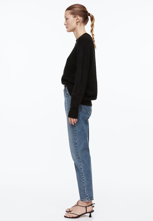 H&M - Slim mom high ankle jeans - denim blue