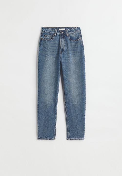 H&M - Slim mom high ankle jeans - denim blue