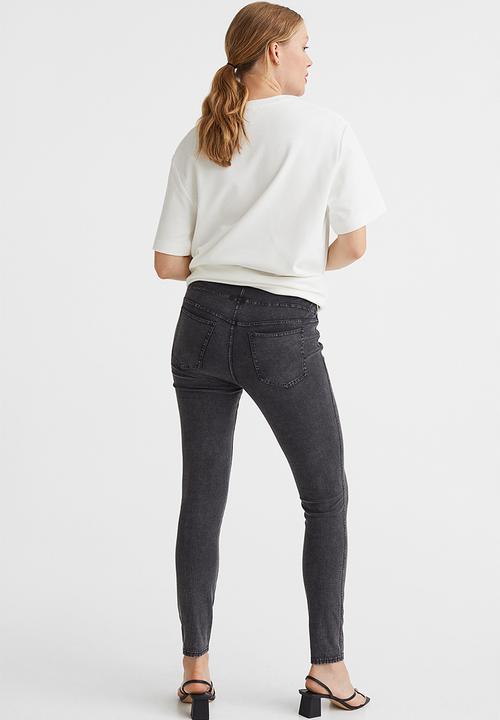 H&M - Mama jeggings - dark grey denim