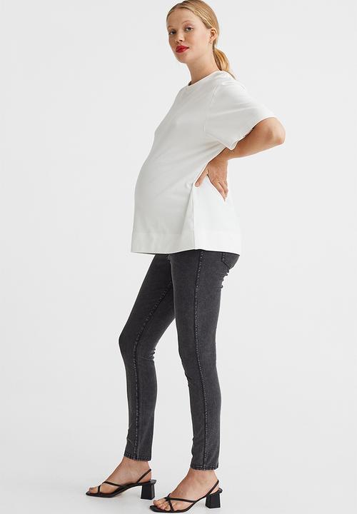 H&M - Mama jeggings - dark grey denim