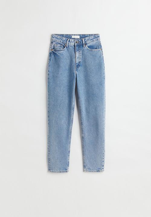 H&M - Slim mom high ankle jeans - light denim blue