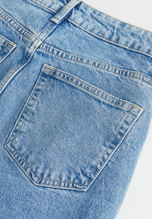 H&M - Slim mom high ankle jeans - light denim blue