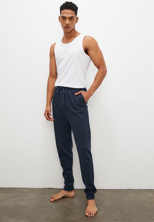 Superbalist - Premium waffle knit lounge pants - navy