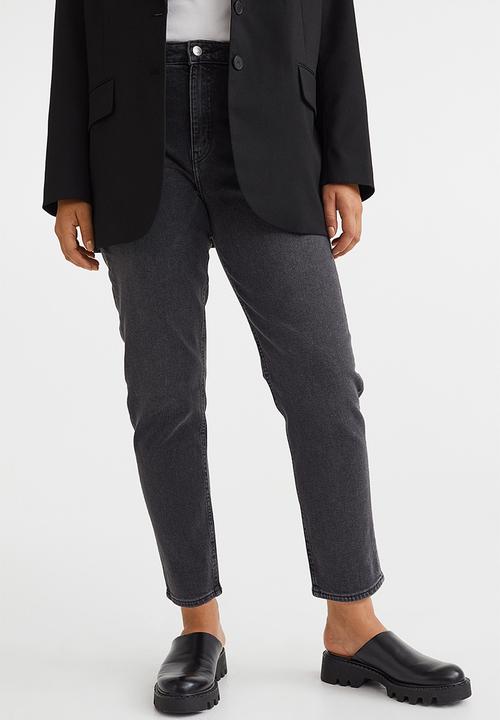 H&M - Slim mom high ankle jeans - dark grey