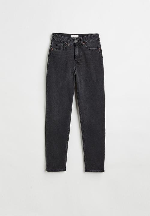 H&M - Slim mom high ankle jeans - dark grey