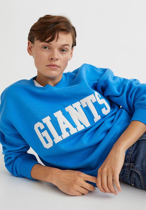 H&M - Motif-detail sweatshirt - bright blue/nfl