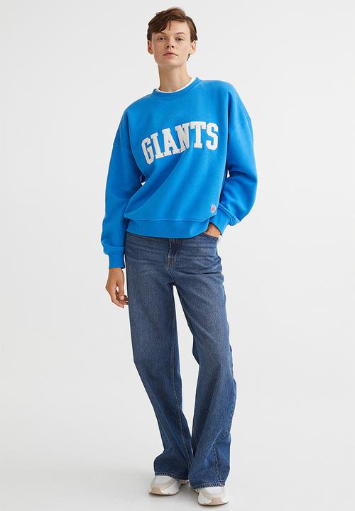 H&M - Motif-detail sweatshirt - bright blue/nfl