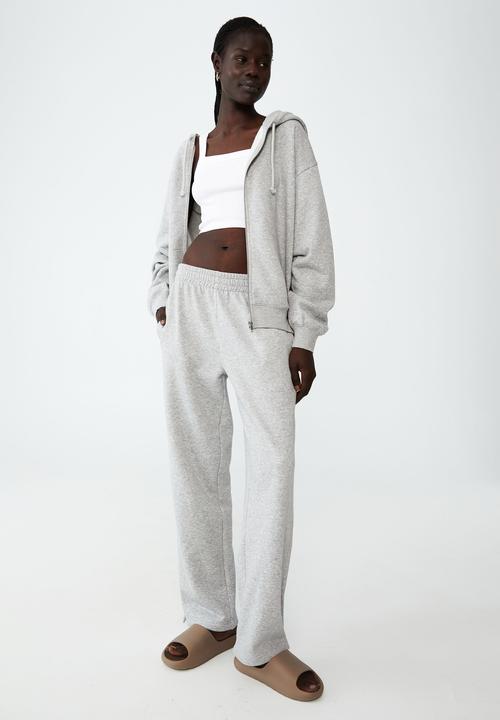 Cotton On - Classic zip-through hoodie - grey marle