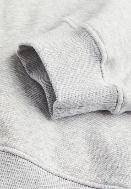 H&M - Motif-detail sweatshirt - grey marl/mickey mouse