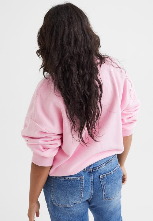 H&M - Motif-detail sweatshirt - light pink/mickey mouse