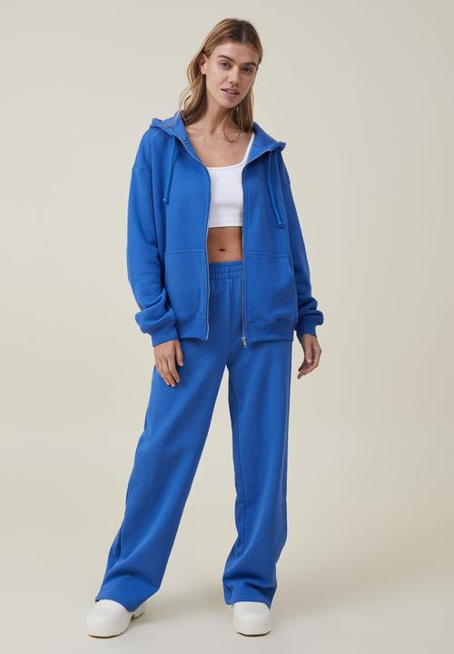 Cotton On - Classic zip-through hoodie - cobalt blue