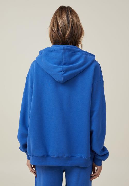 Cotton On - Classic zip-through hoodie - cobalt blue