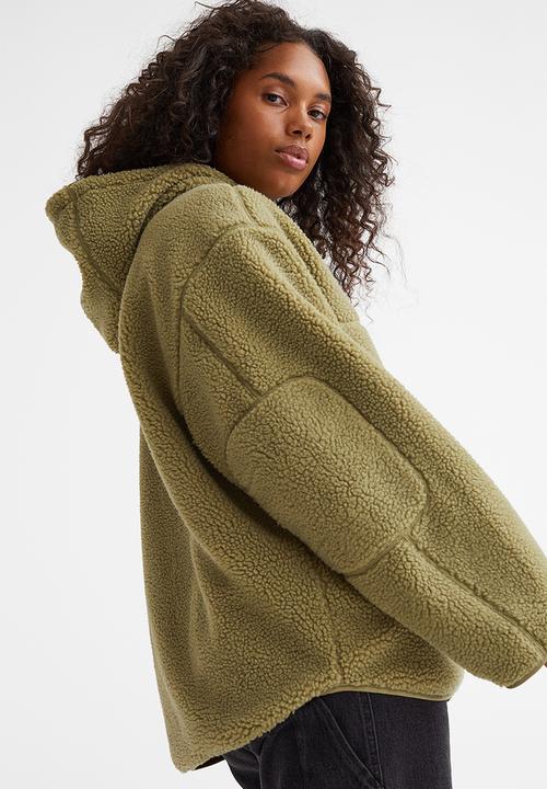 H&M - Teddy jacket - olive green