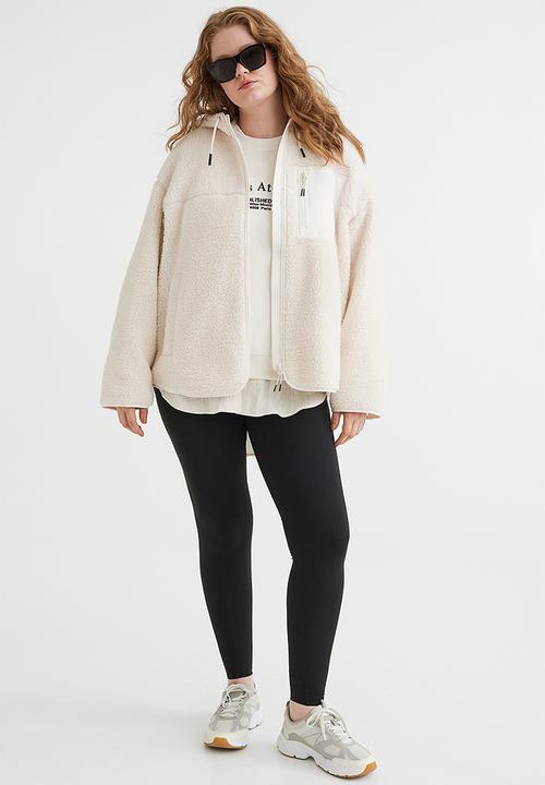 H&M - Teddy jacket - natural white