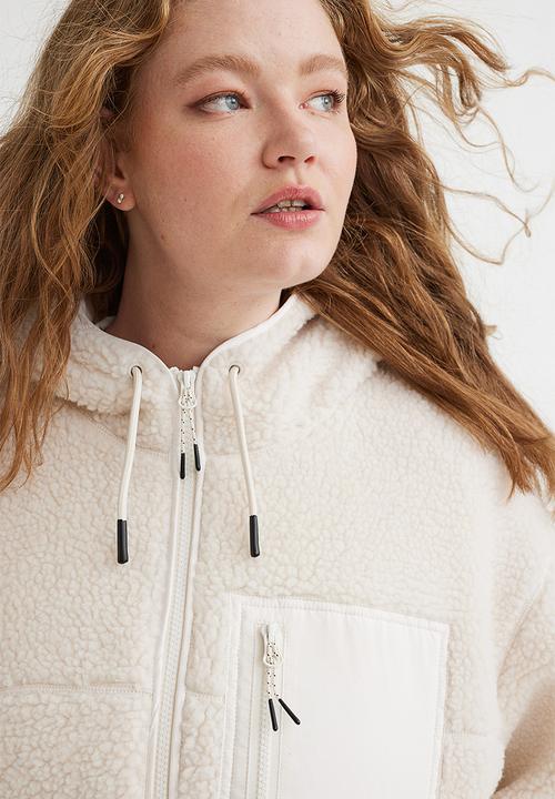 H&M - Teddy jacket - natural white