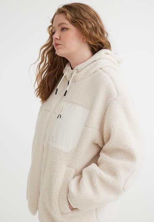 H&M - Teddy jacket - natural white