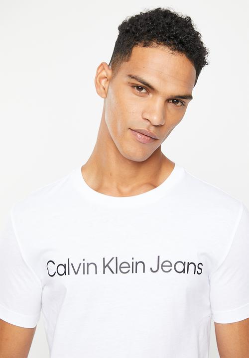 Calvin Klein - Core institutional logo slim tee - white